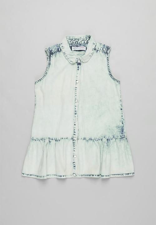MINOTI - Denim shirt & aop legging set - multi 
