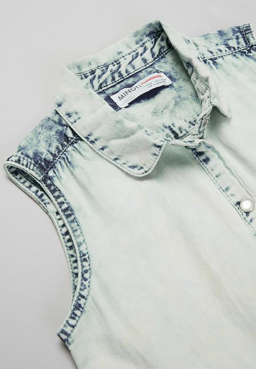MINOTI - Denim shirt & aop legging set - multi 