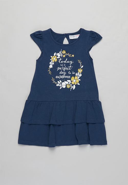 MINOTI - Top & legging set - blue & white