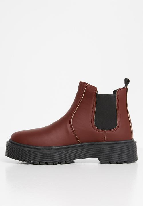 Superbalist - Leah chelsea boot - burgundy 