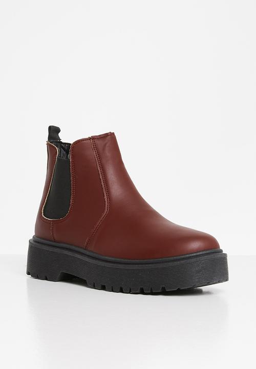 Superbalist - Leah chelsea boot - burgundy 
