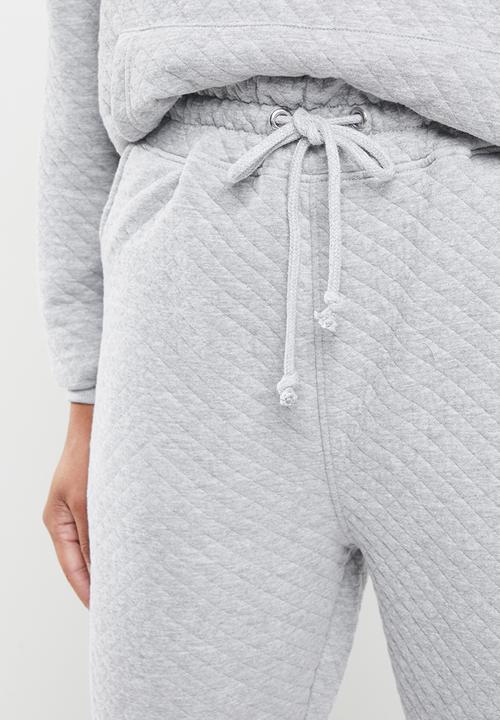 Missguided - Quilted jogger - grey