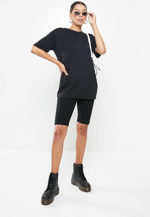 Missguided - Drop shoulder T-shirt - black