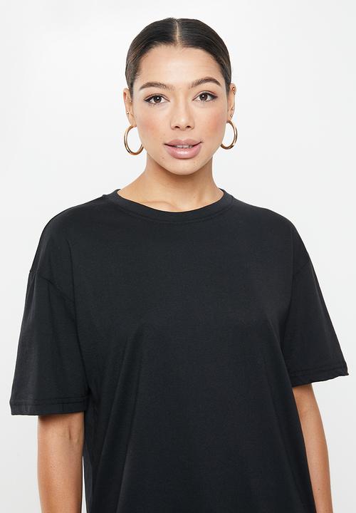 Missguided - Drop shoulder T-shirt - black