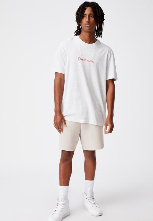 Factorie - Regular graphic t shirt - silver marle