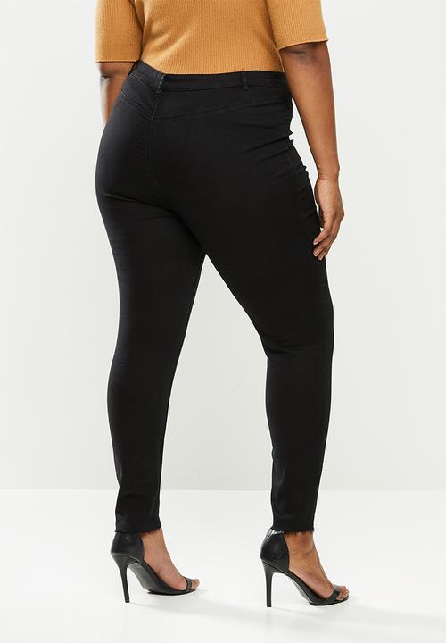 Missguided - Curve supersoft lawless jeans - black