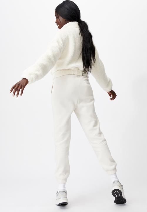 Factorie - Qtr zip teddy fleece - ivory