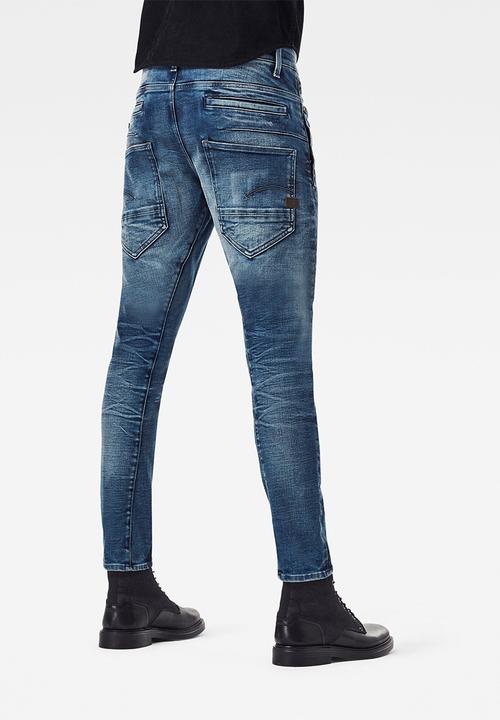 G-STAR - D-staq 3d slim heavy elto pure superstretch jeans - faded clear sky