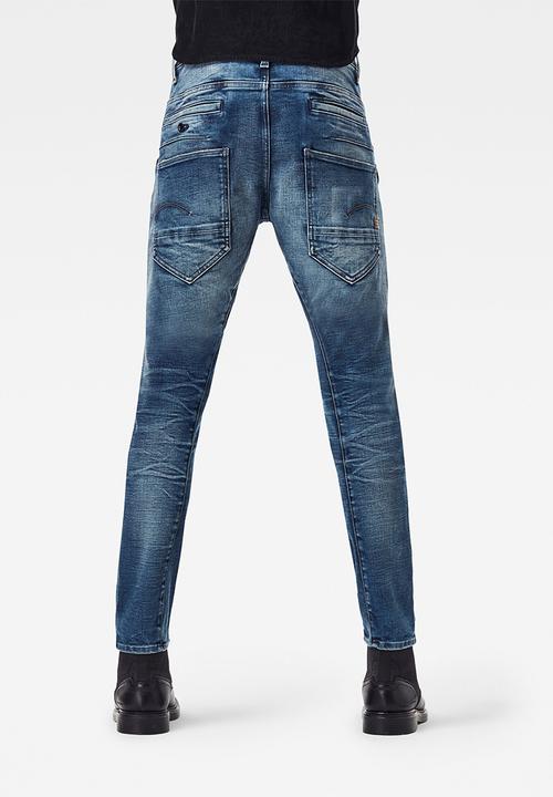 G-STAR - D-staq 3d slim heavy elto pure superstretch jeans - faded clear sky