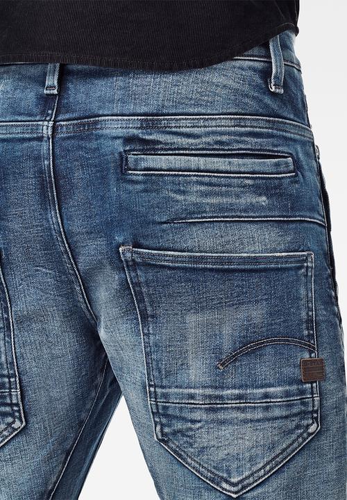 G-STAR - D-staq 3d slim heavy elto pure superstretch jeans - faded clear sky