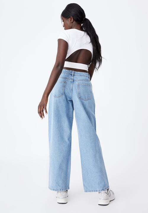 Factorie - Low rise baggy jean - blue