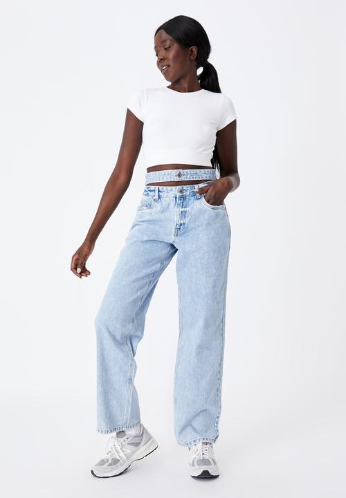 Factorie - Double waistband jean - sunday blue