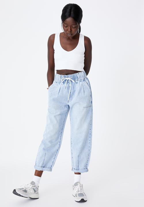 Factorie - Denim balloon jogger - whitehaven blue