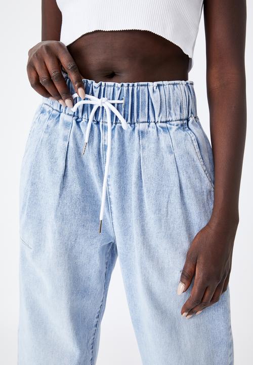 Factorie - Denim balloon jogger - whitehaven blue