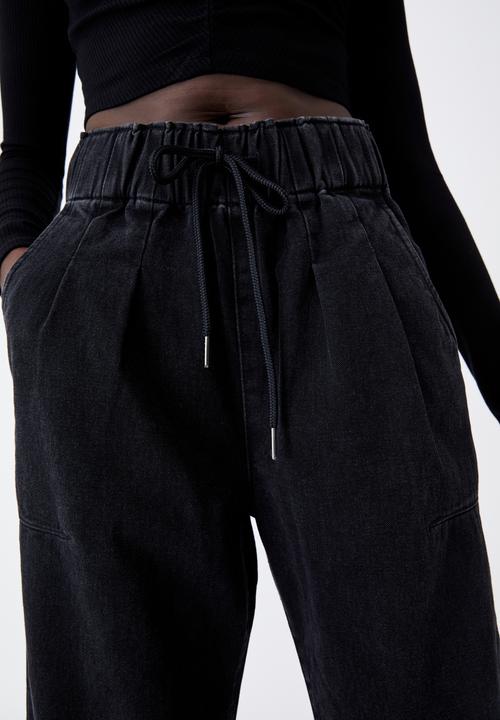 Factorie - Denim balloon jogger - thrift black