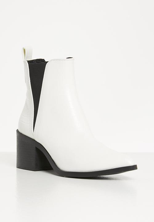 Steve Madden - Audience ankle boot - white