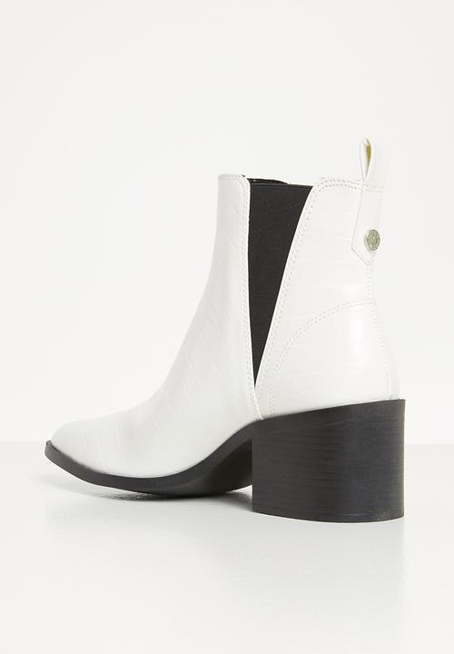 Steve Madden - Audience ankle boot - white