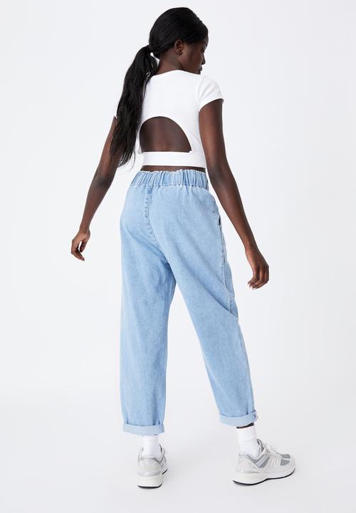 Factorie - Denim balloon jogger - blue