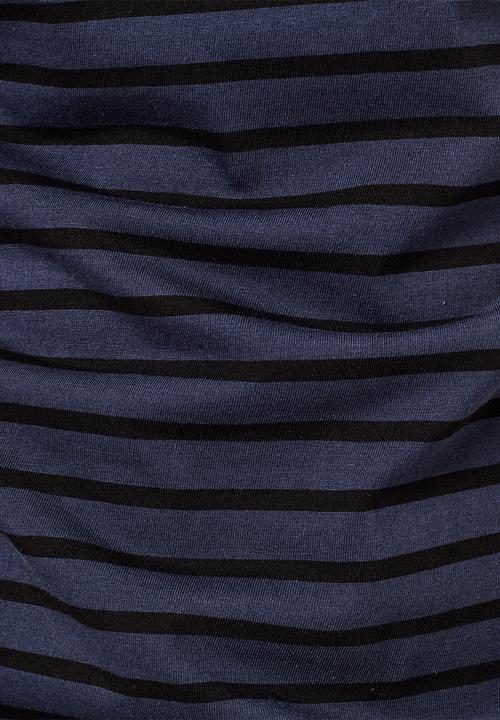 G-STAR - Korpaz stripe gr slim r short sleeve tee- sartho blue/dk black stripe