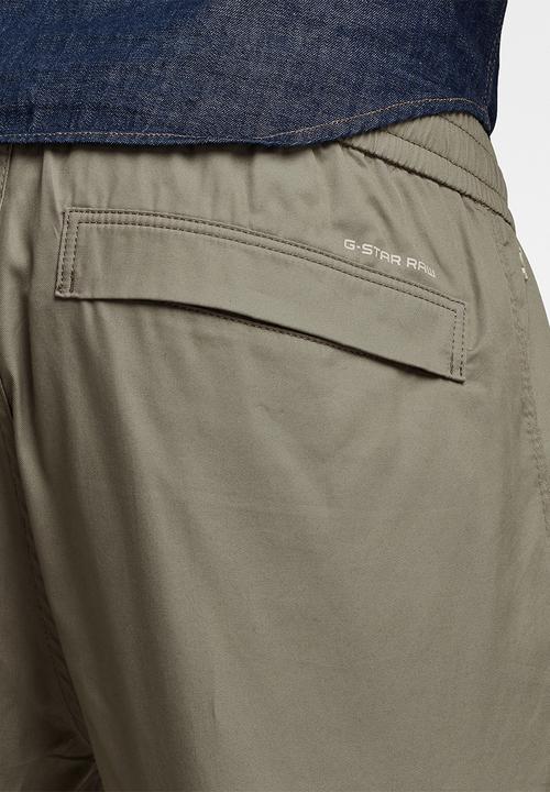 G-STAR - Chino relaxed cuffed trainer roozon twill ii pants - shamrock