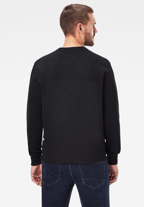 G-STAR - Raw r long sleeve  sweat - dk black