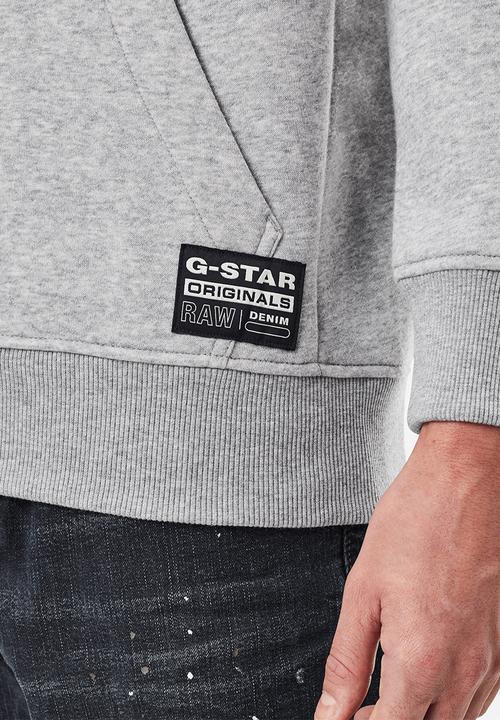 G-STAR - Multi graphic pkt r long sleeve sweat - grey htr