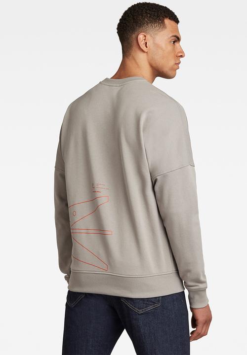 G-STAR - Drop shldr objects graphic r long sleeve sweat - neutral