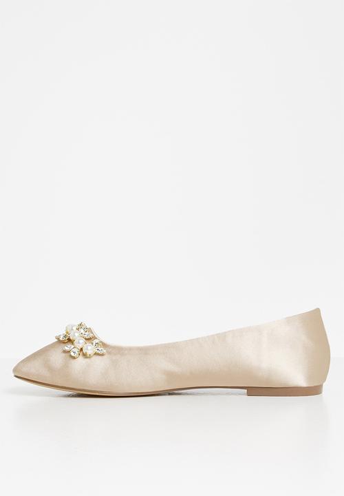SISSY BOY - Let it satin pump - neutral