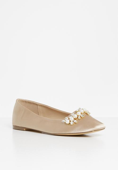 SISSY BOY - Let it satin pump - neutral