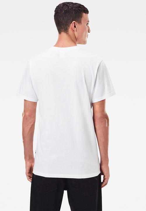 G-STAR - 1 reflective graphic r short sleeve tee - white