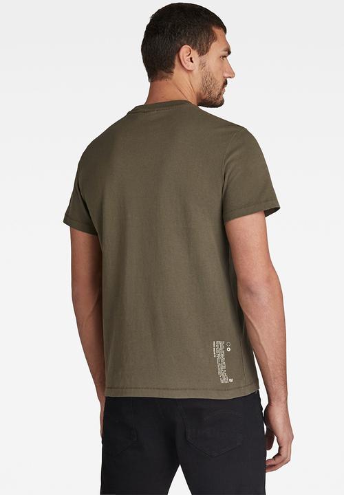 G-STAR - Ripstop pkt graphic r short sleeve tee - combat