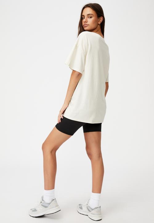 Factorie - Super relaxed graphic tee - ivory