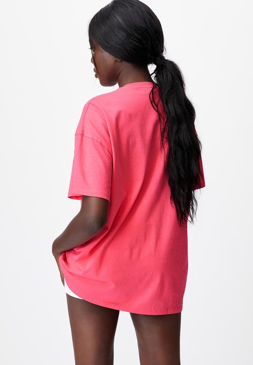 Factorie - Super relaxed graphic tee - honeysuckle