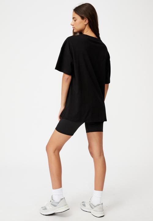 Factorie - Super relaxed graphic tee - black