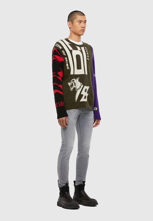 Diesel  - Thommer-x l.32 trousers - grey 