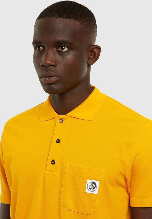 Diesel  - T-polo-worky polo shirt - yellow