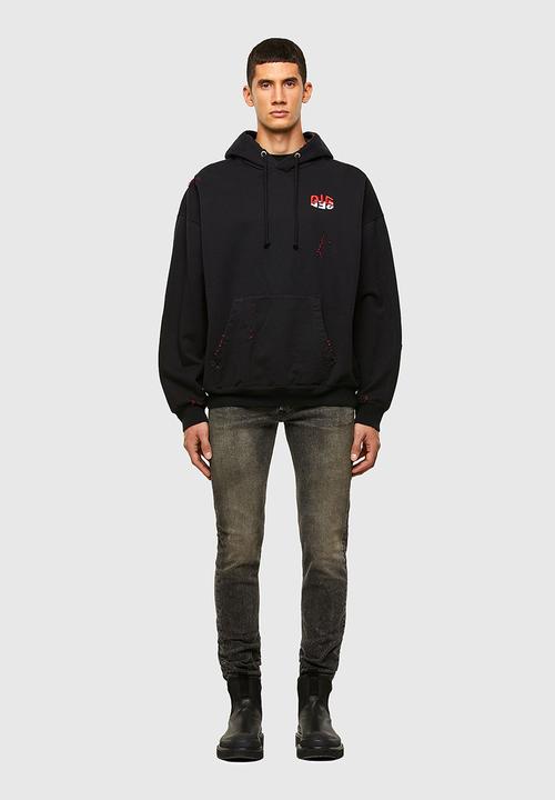 Diesel  - Sleenker-x l.32 trousers - dark grey 