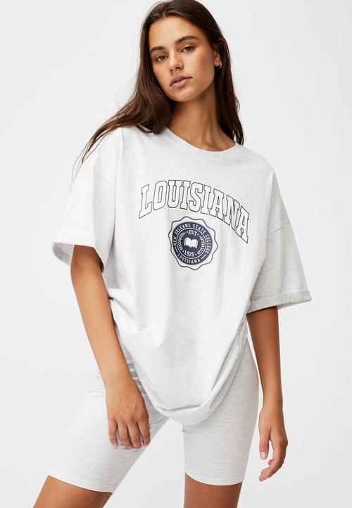 Factorie - Oversized graphic t-shirt - grey