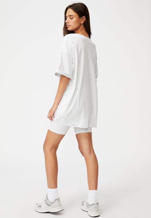 Factorie - Oversized graphic t-shirt - grey