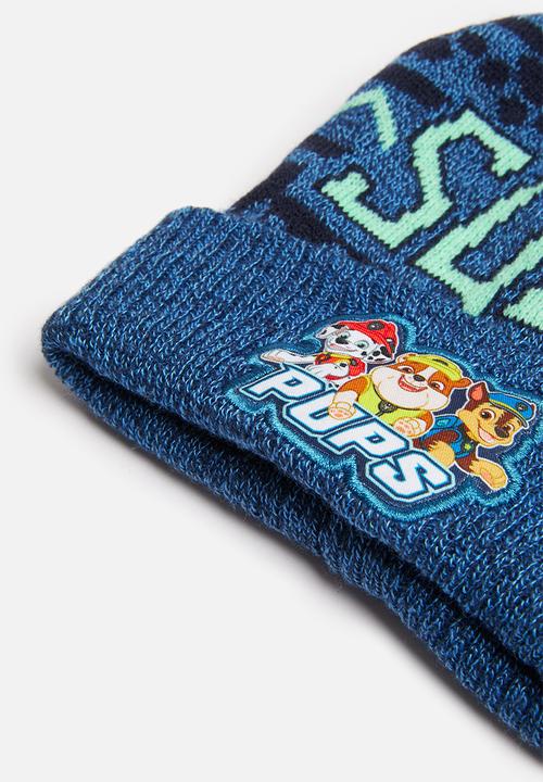 Character Group - Paw Patrol beanie and glove - blue