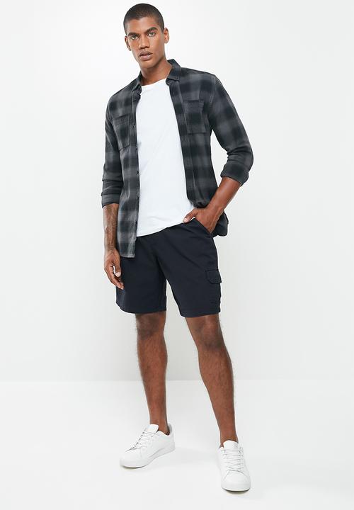 JEEP - Hardwearing elasticated shorts - navy