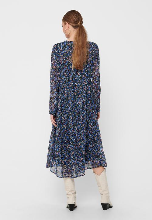 Jacqueline de Yong - Anne long sleeve dress - multi