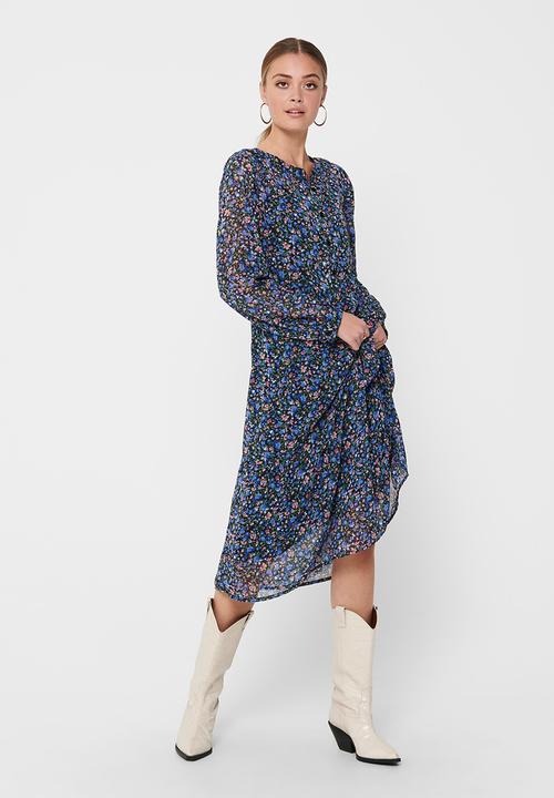 Jacqueline de Yong - Anne long sleeve dress - multi