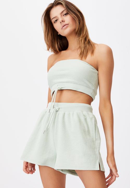 Factorie - Reverse fleece bandeau - light green