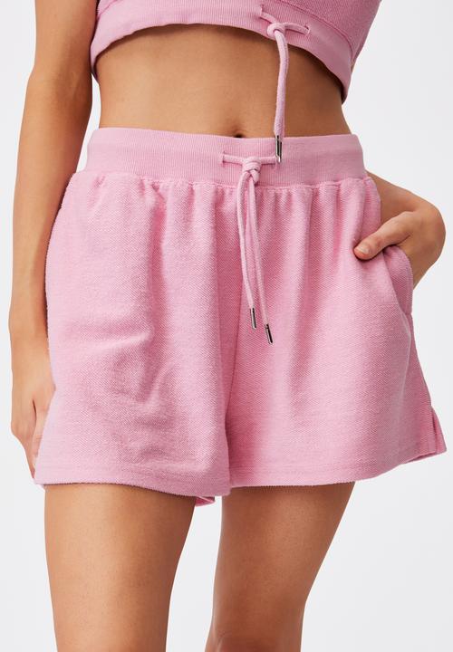 Factorie - Reverse fleece short - pink