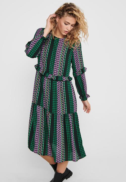 Jacqueline de Yong - Caroline midi dress - multi 