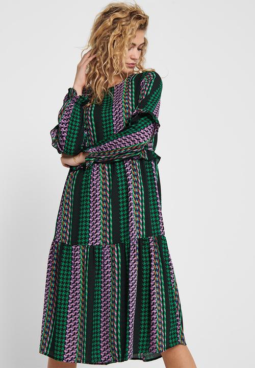 Jacqueline de Yong - Caroline midi dress - multi 