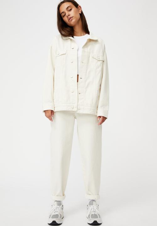 Factorie - Oversized denim jacket - ecru