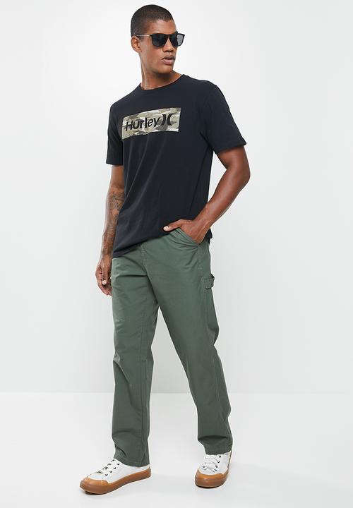 Hurley - Oao boxed iwa camo prem ss - black