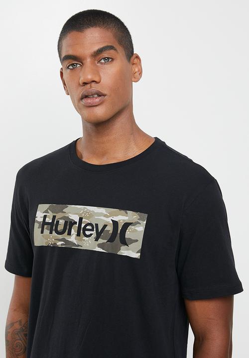 Hurley - Oao boxed iwa camo prem ss - black